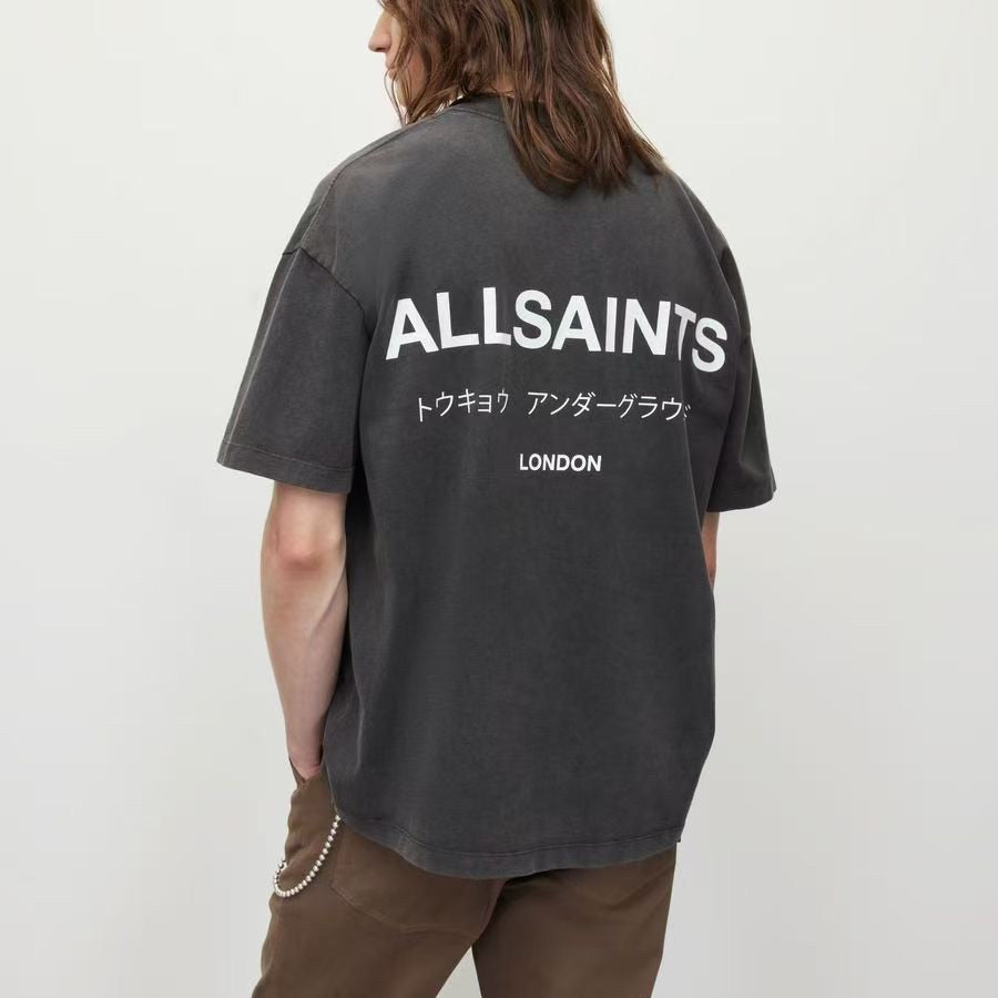 ALLSAINTS - חולצה - אפור כהה