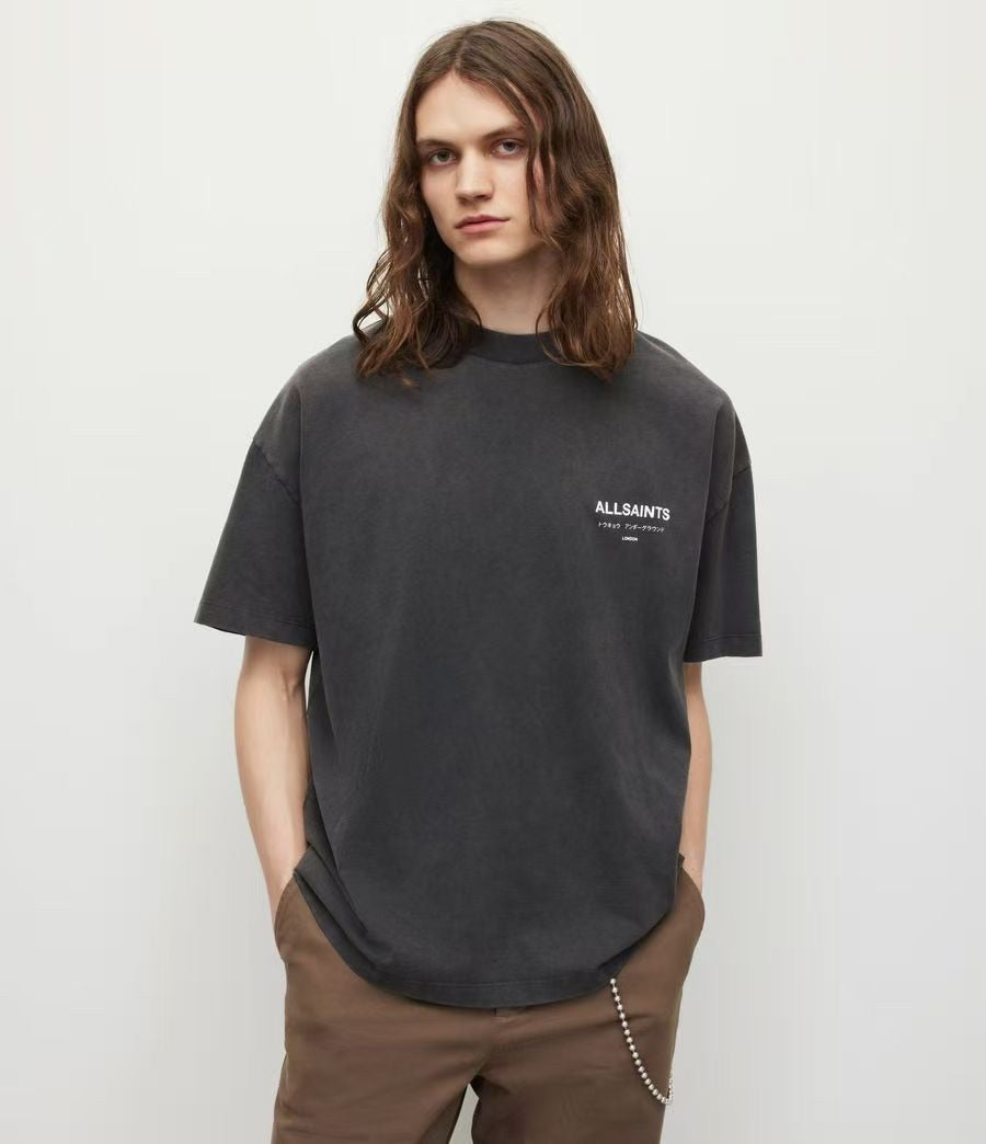 ALLSAINTS - חולצה - אפור כהה