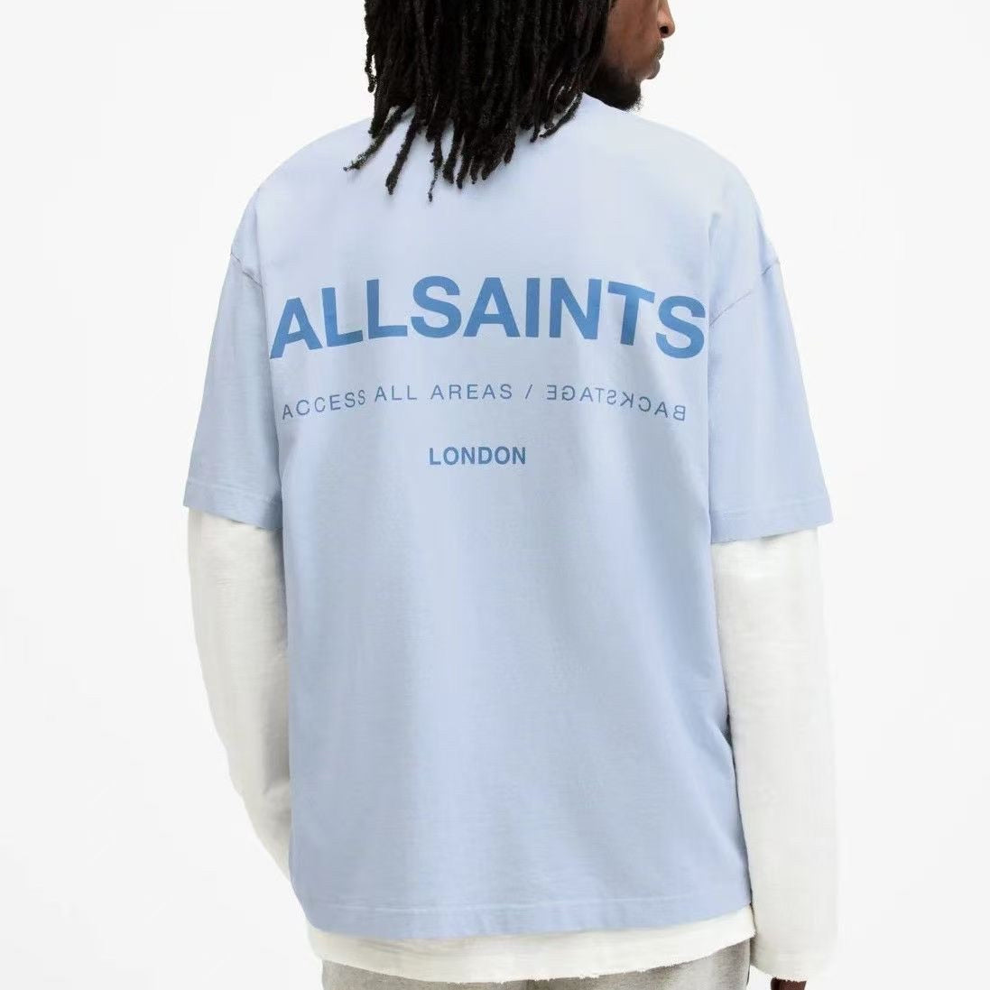 ALLSAINTS - חולצה - תכלת