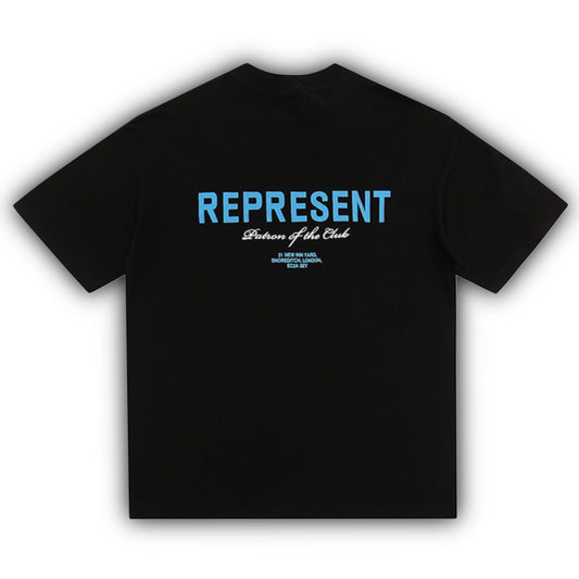 REPRESENT - חולצה שחורה כחולה