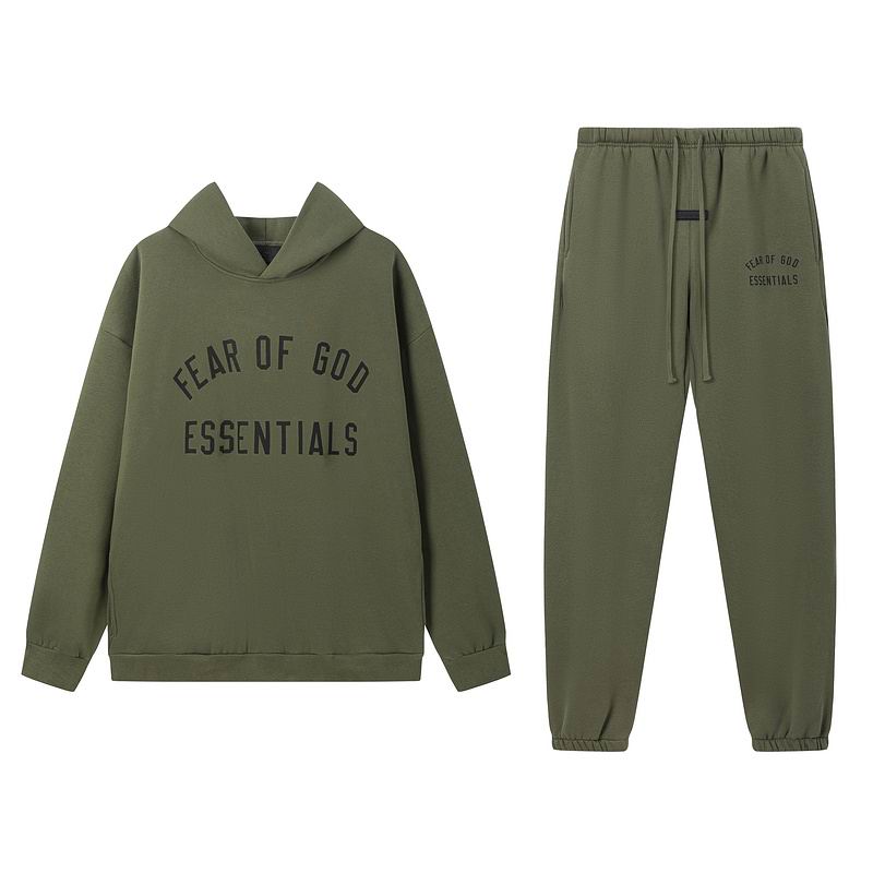 Fear Of God Essentials - סט/מכנס/קפוצ'ון - חאקי